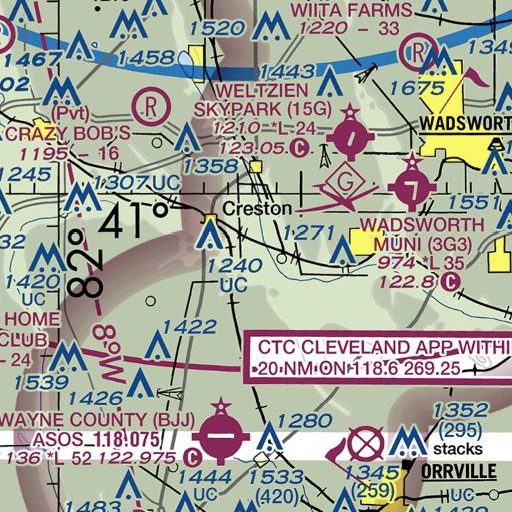 FAA VFR chart of School Number 6 (historical), OH