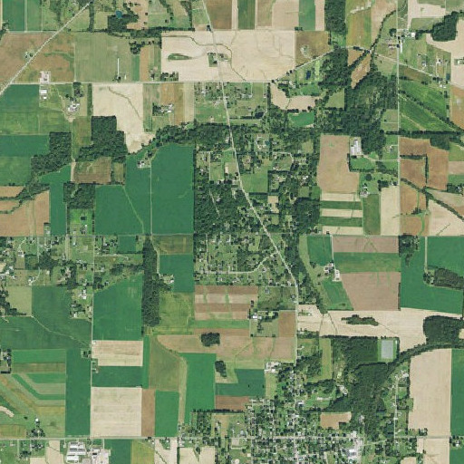 Aerial imagery of School Number 8 (historical), OH