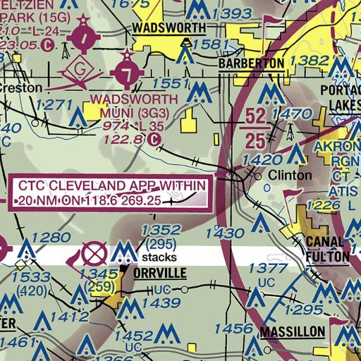 FAA VFR chart of School Number 7 (historical), OH