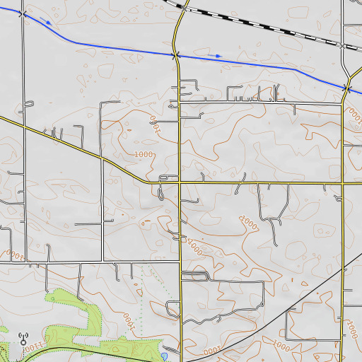OpenTopoMap map of School Number 7 (historical), OH