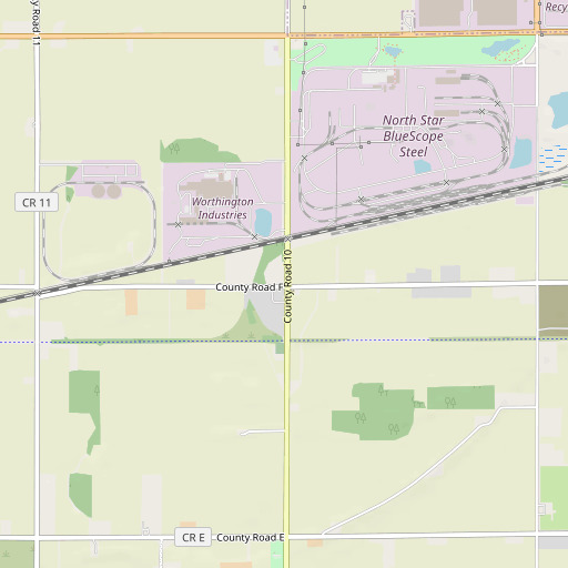OpenStreetMap map of School Number 7 (historical), OH
