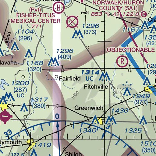 FAA VFR chart of School Number 4 (historical), OH