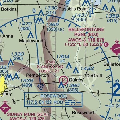 FAA VFR chart of School Number 7 (historical), OH