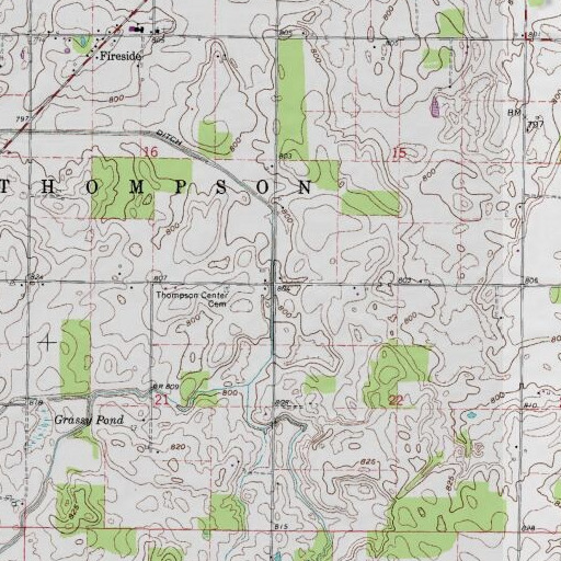 USGS 24K topo map of School Number 5 (historical), OH