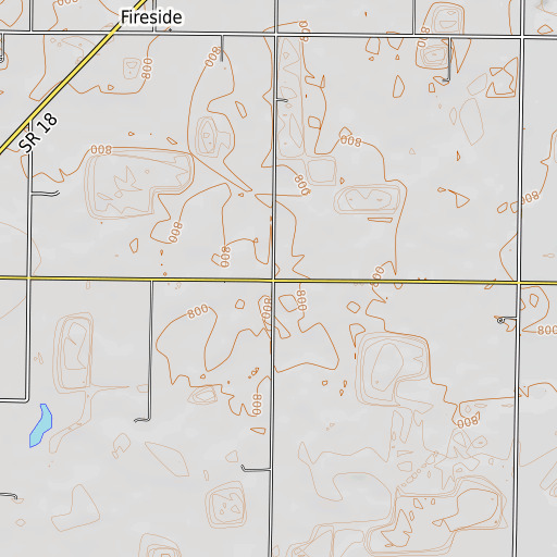 OpenTopoMap map of School Number 5 (historical), OH