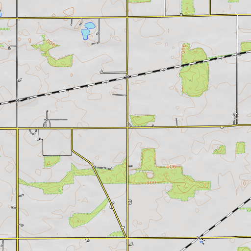 OpenTopoMap map of Bratton School (historical), OH