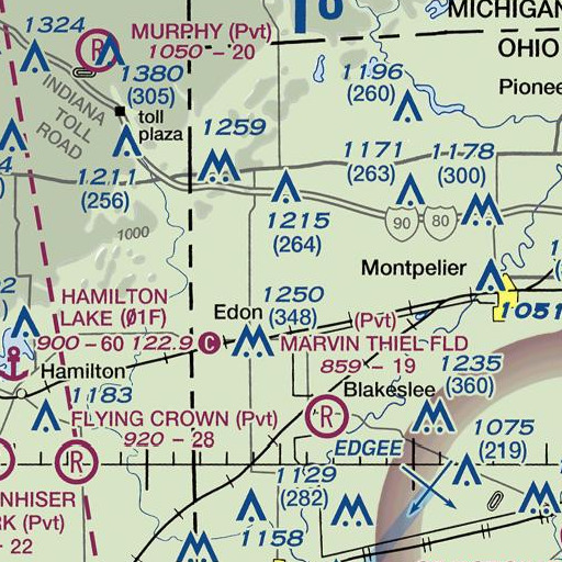FAA VFR chart of School Number 5 (historical), OH