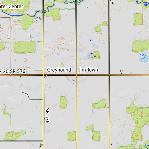 OpenTopoMap map of School Number 6 (historical), OH