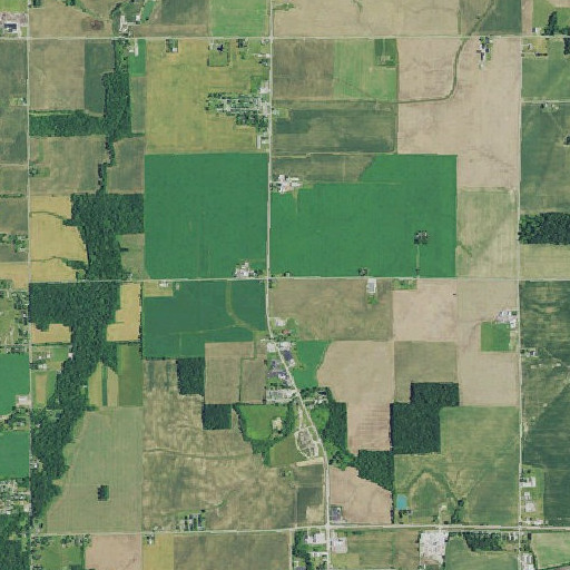 Aerial imagery of School Number 8 (historical), OH
