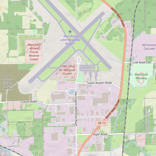 OpenStreetMap map of Airport Park, OH