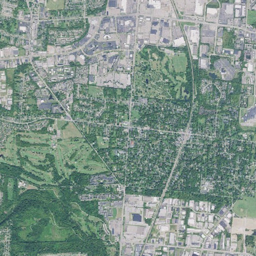 Aerial imagery of Glendale Historic District, OH