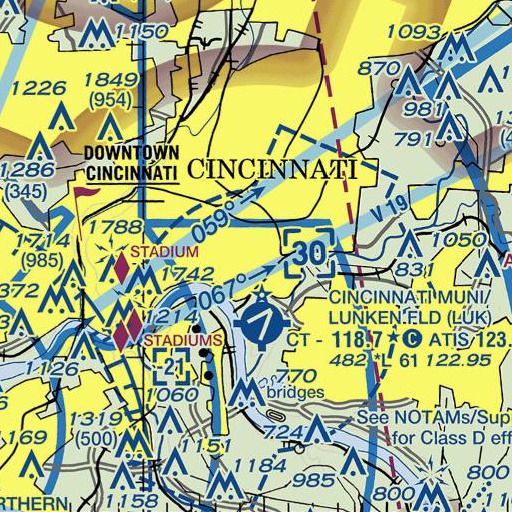 FAA VFR chart of Observatory Historic District, OH