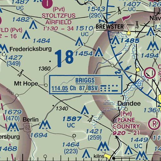FAA VFR chart of Peters School (historical), OH
