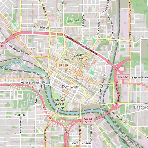 OpenStreetMap map of Rayen School (historical), OH