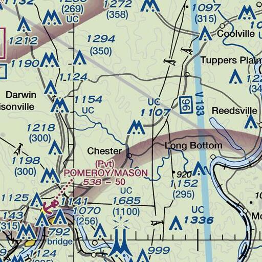 FAA VFR chart of Mound Cemetery Mound, OH