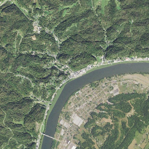 Aerial imagery of Pomeroy Historic District, OH