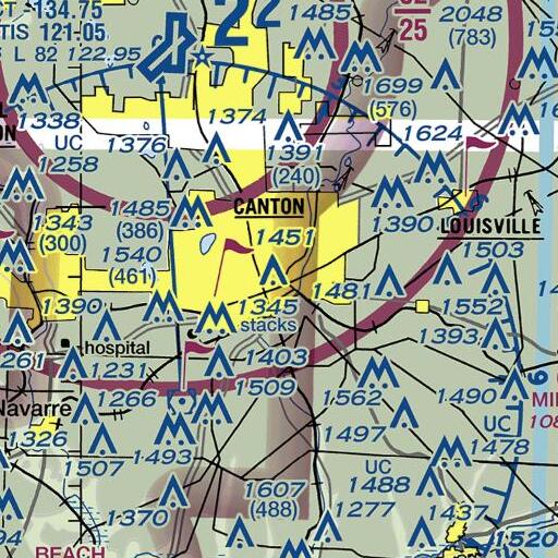 FAA VFR chart of Stark County Courthouse, OH