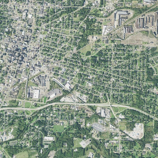 Aerial imagery of Third Street Bridge, OH