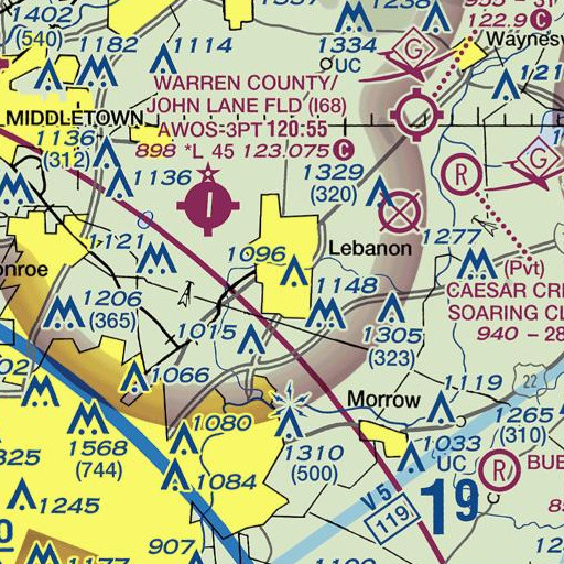 FAA VFR chart of Maplewood Sanitorium, OH