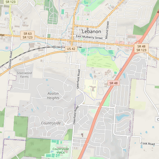 OpenStreetMap map of Maplewood Sanitorium, OH