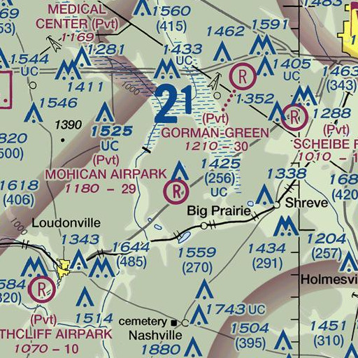 FAA VFR chart of Fairview School (historical), OH