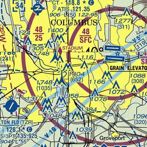 FAA VFR chart of Deaf School Park, OH
