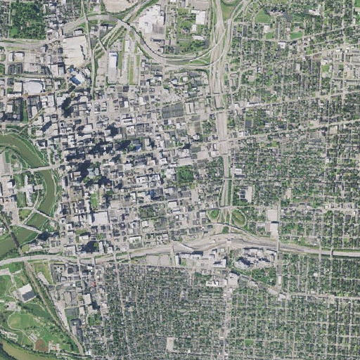 Aerial imagery of Deaf School Park, OH