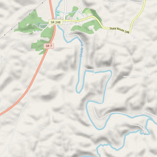 OpenStreetMap map of Rags Run, OH