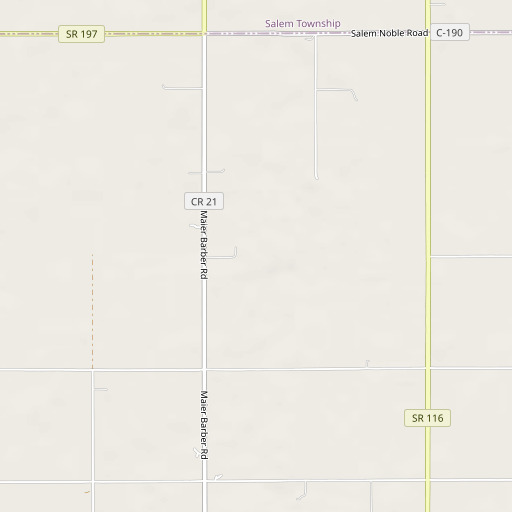 OpenStreetMap map of Triangle Three Farms, OH