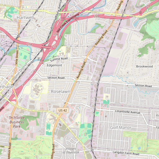 OpenStreetMap map of Beth Adams Congregation, OH