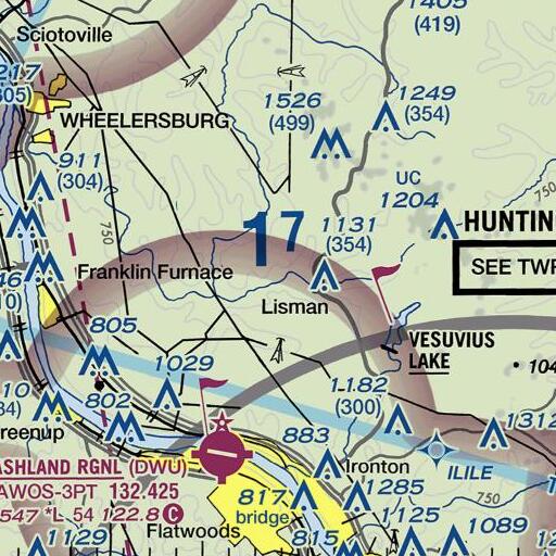 FAA VFR chart of Lawco, OH