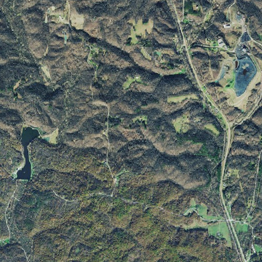 Aerial imagery of Stuart Cemetery, OH