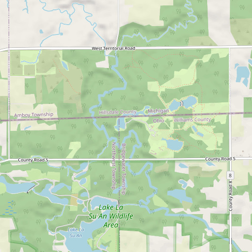 OpenStreetMap map of Lake C Dam, OH