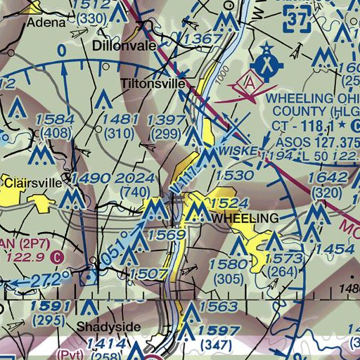 FAA VFR chart of South Elementary School, OH