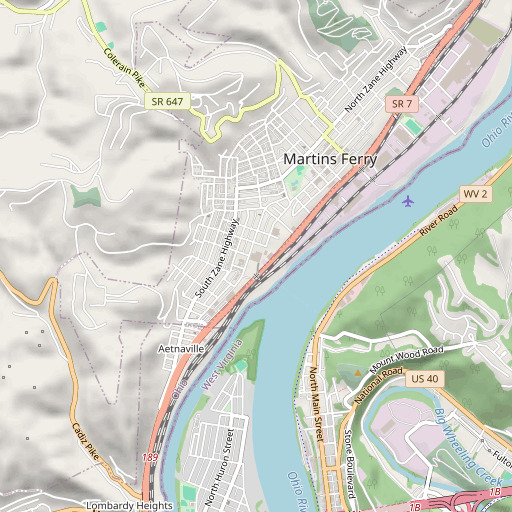 OpenStreetMap map of South Elementary School, OH