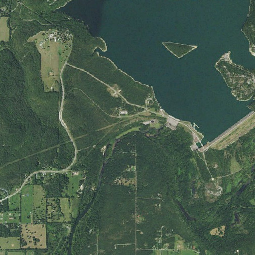 Aerial imagery of Beetle Bluff, OK