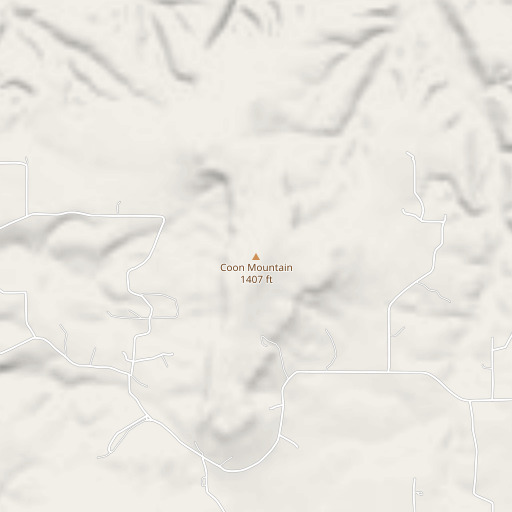 OpenStreetMap map of Coon Mountain, OK