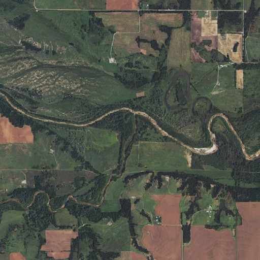 Aerial imagery of Deer Creek, OK