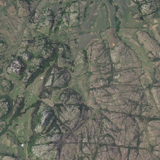 Aerial imagery of Lobo Flat, OK