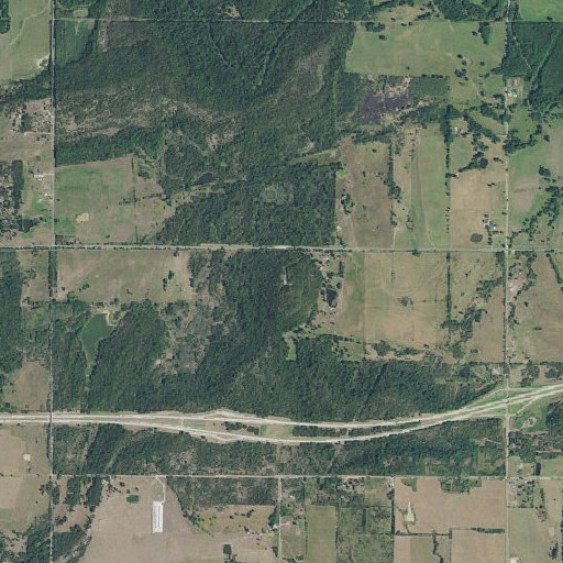 Aerial imagery of Rabbit Hill, OK