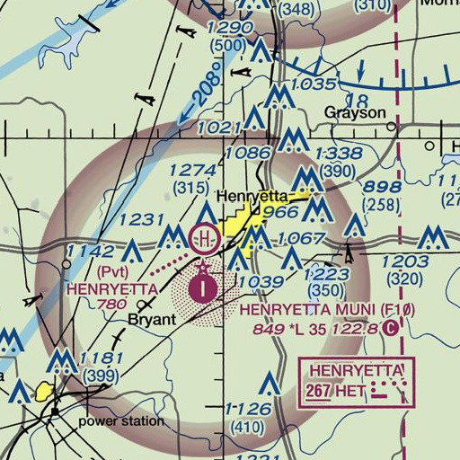 FAA VFR chart of Saint Michael School, OK