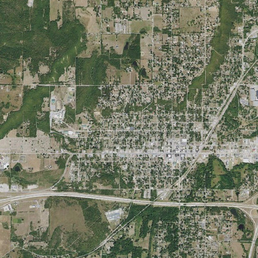 Aerial imagery of Saint Michael School, OK