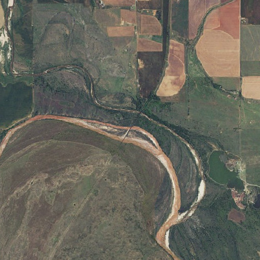 Aerial imagery of Salt Fork Red River, OK