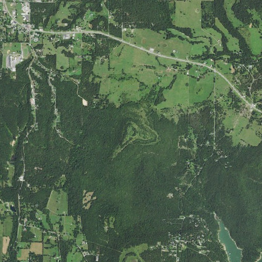 Aerial imagery of Short Mountain, OK