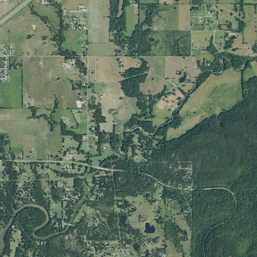 Aerial imagery of Walker Branch, OK