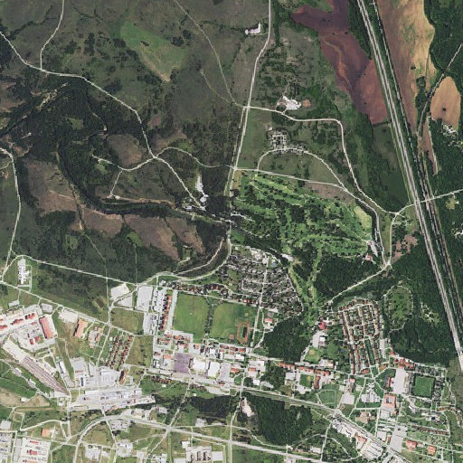 Aerial imagery of White Wolf Bridge, OK