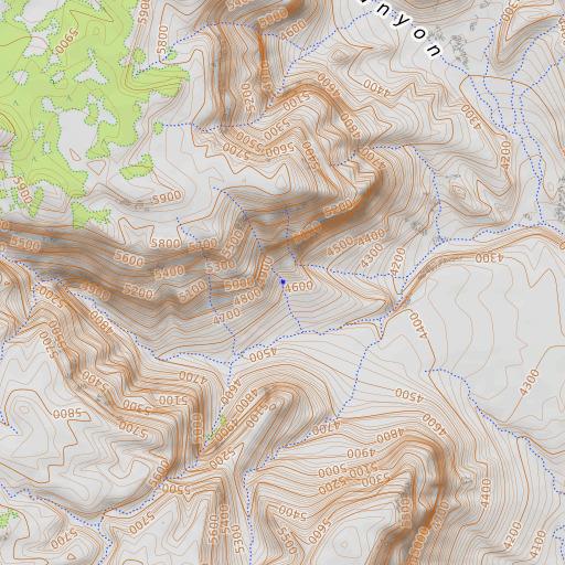 OpenTopoMap map of Schmutz Spring, AZ