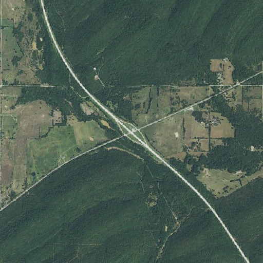 Aerial imagery of Daisy Interchange, OK