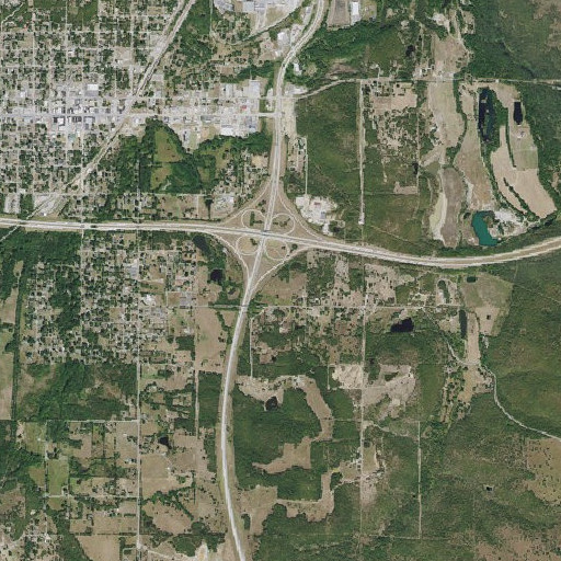 Aerial imagery of KDLB-AM (Henryetta), OK