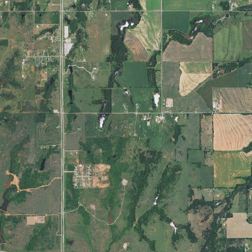 Aerial imagery of KMSI-FM (Moore), OK